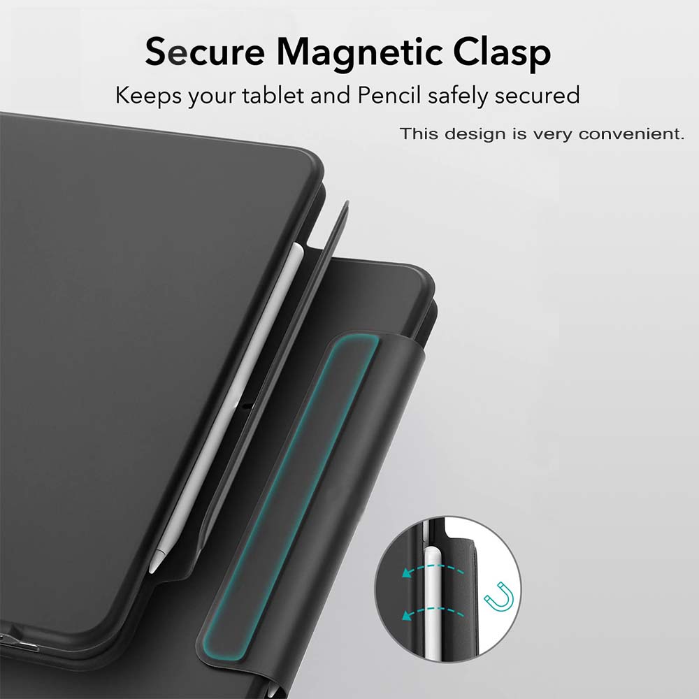 Magnetic Detachable Trackpad Keyboard Case Compatible for iPad, Durable Rechargeable Smart Folio Cover With Function of Protecting Case, 7 color Backlit, Laptop-Style Keys, Smart Connector technology( iPad and apple pencil not included )