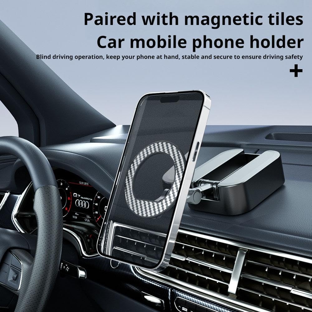 Pocket Folding Airplane Phone Holder, Strong Magnetic Travel Essentials for Flying, 720° Adjustable Cruise & Flight Essentials, Compact & Durable Travel Accessories