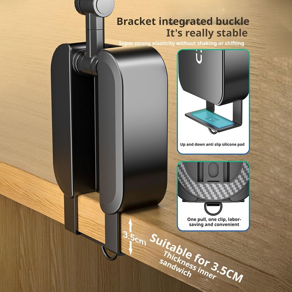Pocket Folding Airplane Phone Holder, Strong Magnetic Travel Essentials for Flying, 720° Adjustable Cruise & Flight Essentials, Compact & Durable Travel Accessories
